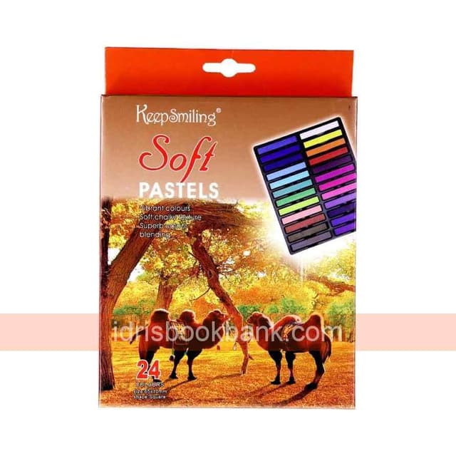 KEEP SMILING SOFT PASTELS 24 COLOURS NO-HS3024
