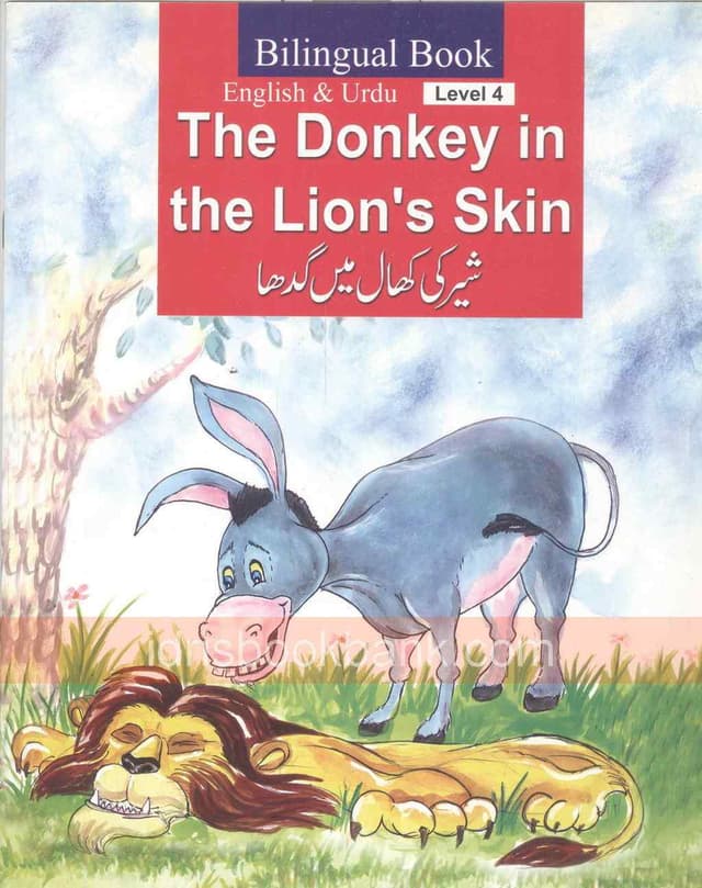 BILINGUAL BOOK THE DONKEY IN THE LION,S SKIN (LEVEL 4)