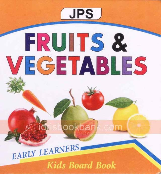 KIDS BOARD BOOK FRUITS AND VEGETABLES
