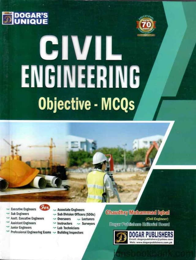 DOGAR UNI CIVIL ENGINEERING OBJECTIVE MCQS