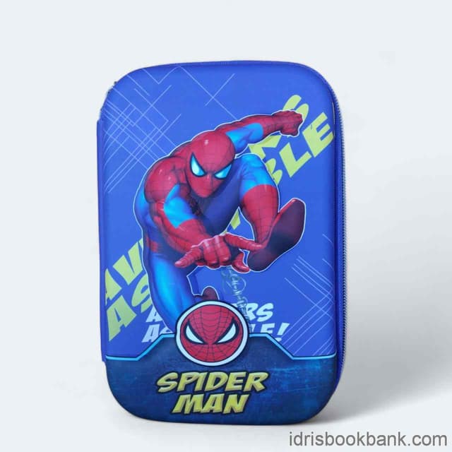 PENCIL POUCH BIG SIZE ROUND ZIP MIX CARTOON  CHARACTER