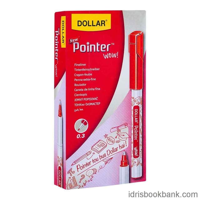 DOLLAR NEW POINTER WOW RED