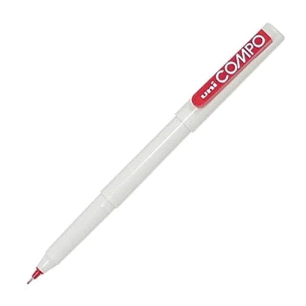 UNI COMPO POINTER 0.3MM FINE RED
