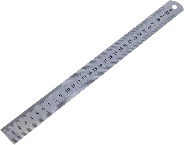 STAINLESS STEEL RULER 30 CM CONVERSION TABLE NO K1212