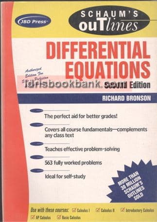 SCHAUMS SERIES DIFFERENTIAL EQUATIONS 2E