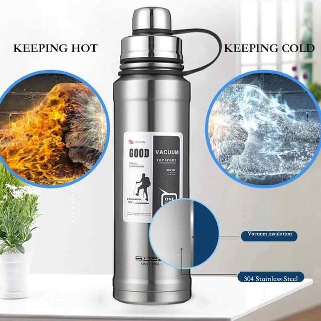 WATER BOTTLE STAINLESS STEEL SPORT GOOD 500ML NO 194 15