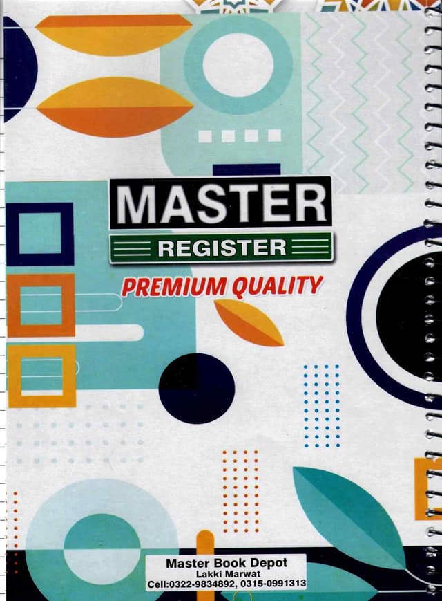 RING REGISTER MASTER PREMIUM QUALITY NO 250