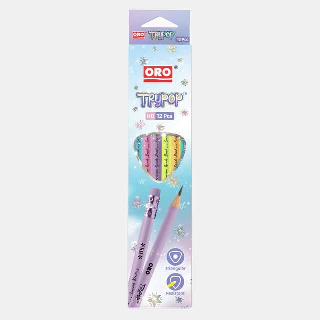 ORO TRYPOP PRIMIUM GRADE LEAD PENCIL 12 PCS PACK NO 514