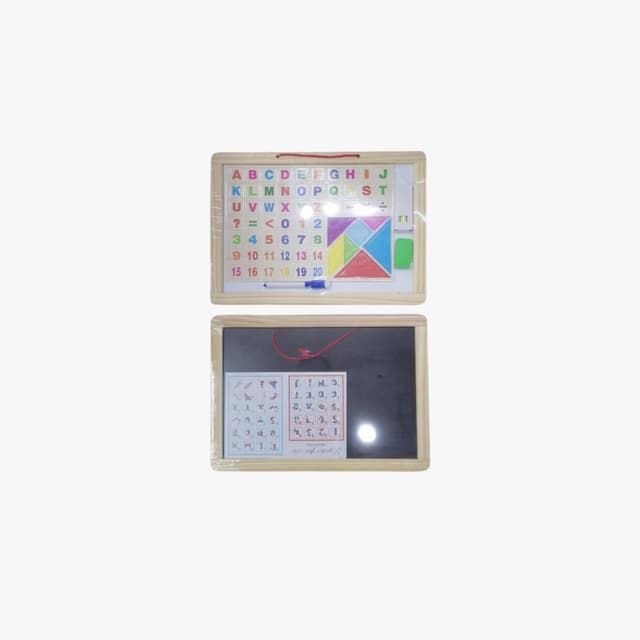 WOODEN WHITE BOARD SIZE 20X30 WITH DUSTER MARKER