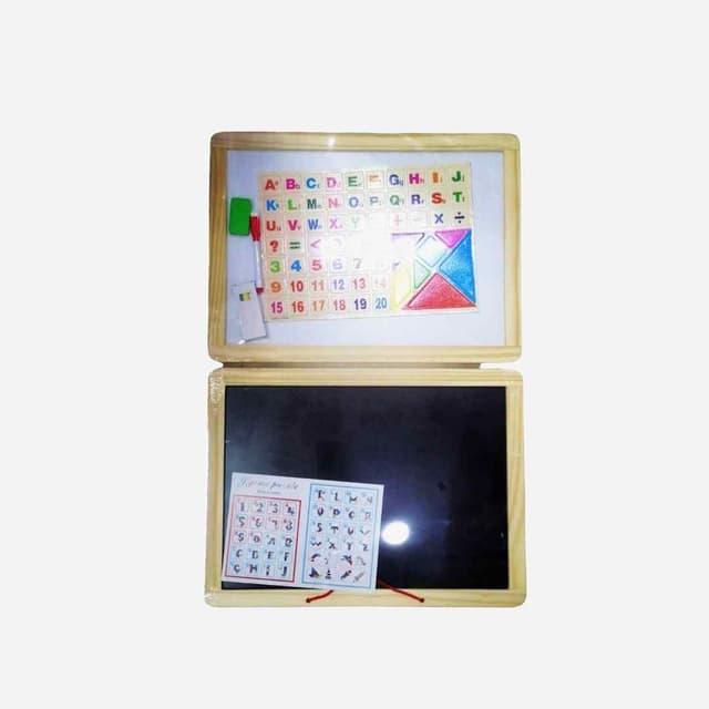 WOODEN WHITE BOARD SIZE 30X40 WITH DUSTER MARKER