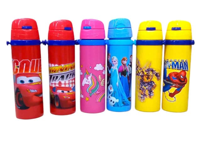 WATER BOTTLE MIX CARTOON CHARACTER HOT & COLD NO 1111
