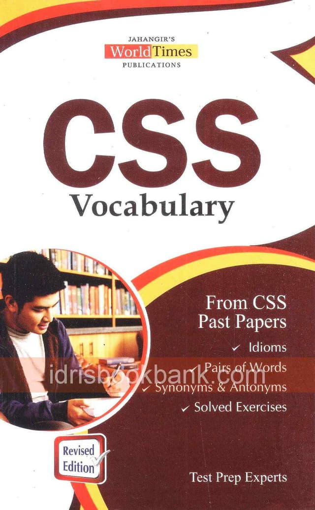 JBD VOCABULARY FROM CSS PAST PAPERS