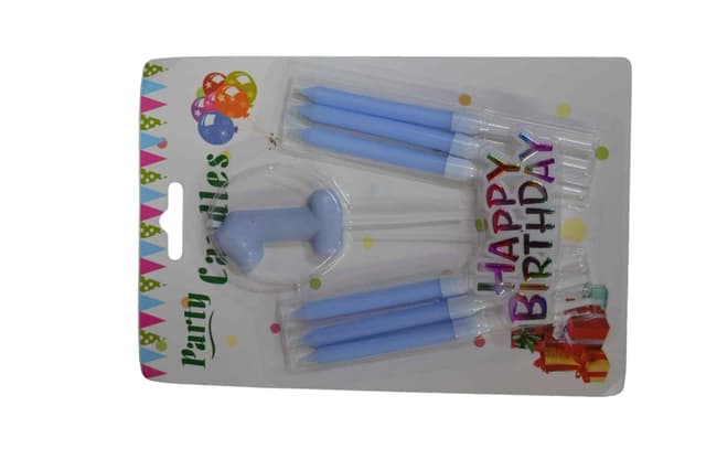 PARTY HAPPY BIRTHDAY CANDLES 6 PCS PACK WITH 1 DIGIT