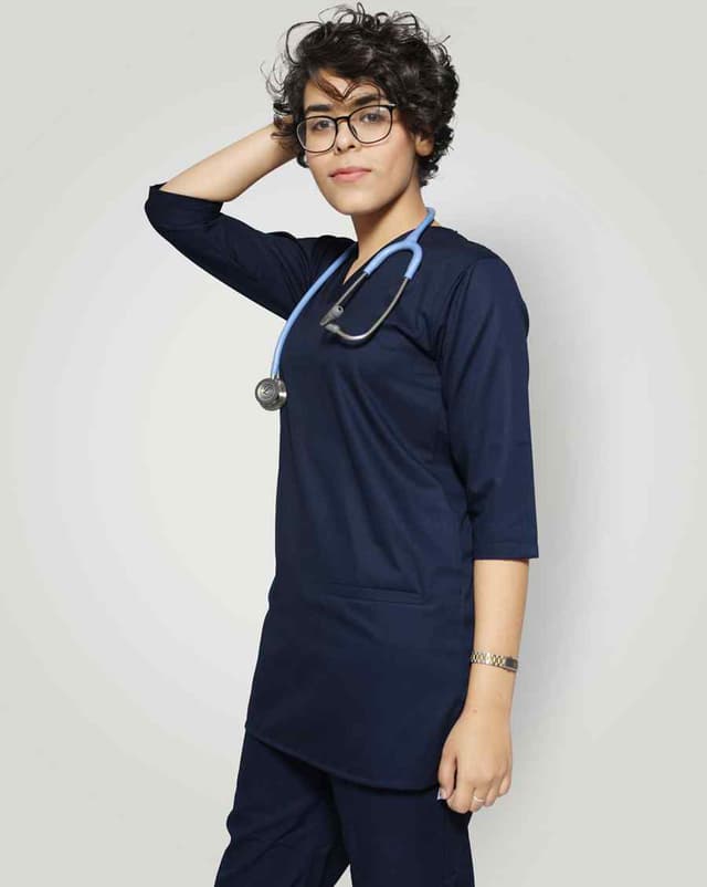 MEDFIT SCRUBS CLASSIC WOMEN NAVY BLUE MEDIUM NO G5090