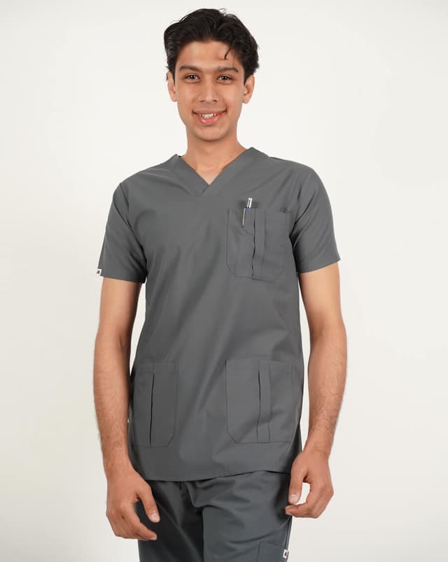 MEDFIT PRIME SCRUBS UNISEX GREY LARGE NO O4001
