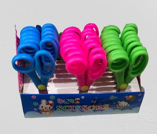 BAOJI SAFETY SCISSORS COMFORTABLE HAND ROUND HEAD DESIGN NO 2630