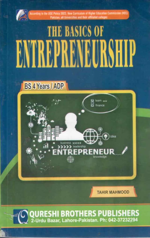 QURESHI THE BASICS OF ENTREPRENEURSHIP BS 4 YEARS