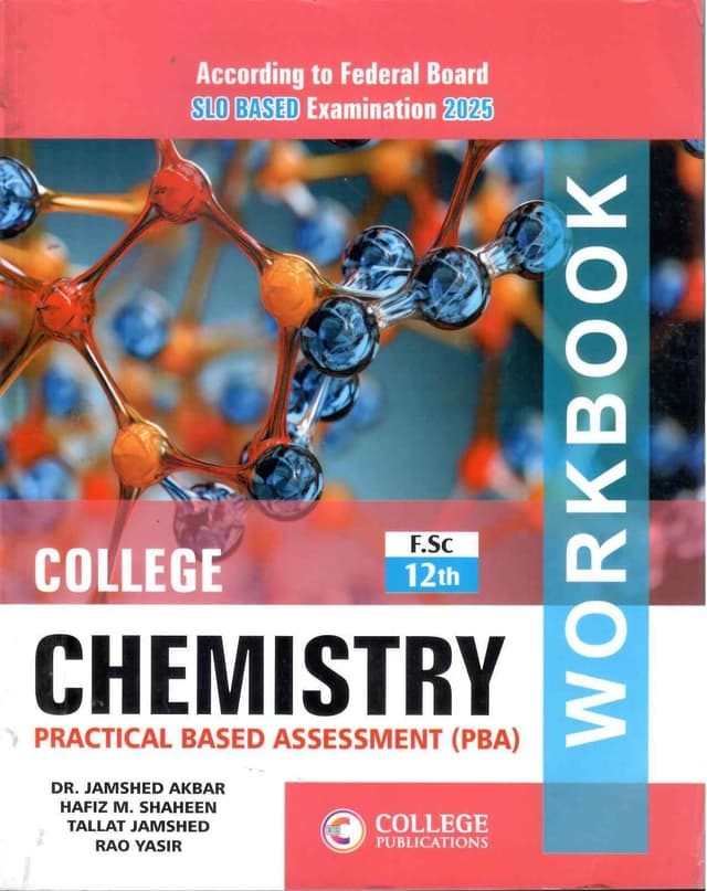 COLLEGE PC CHEMISTRY WORKBOOK 12 FB
