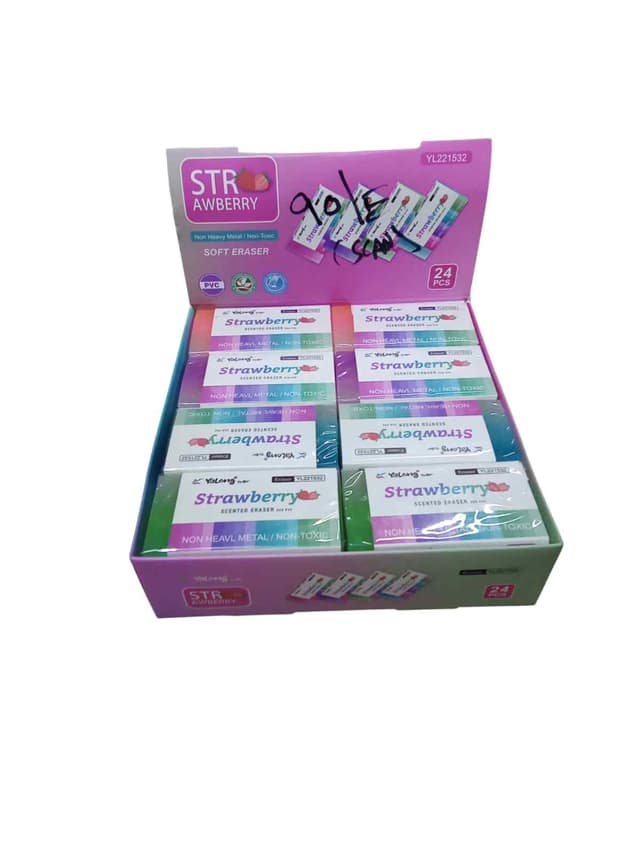 YALONG ERASER STRAWBERRY FLAVOUR SCENTED NO YL 221532
