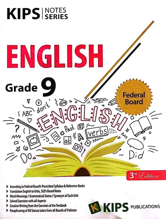 KIPS NOTES SERIES ENGLISH GRADE 9 3RD EDITION FB