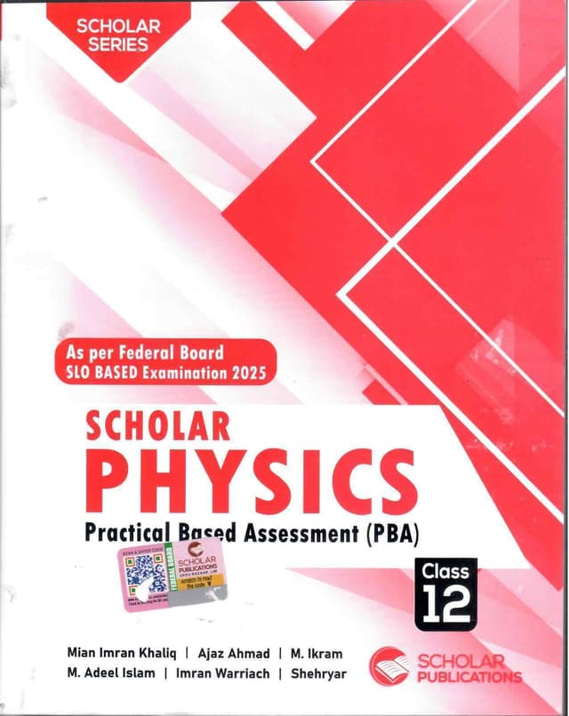 SCHOLAR SERIES ATP PHYSICS CLASS 12 FB