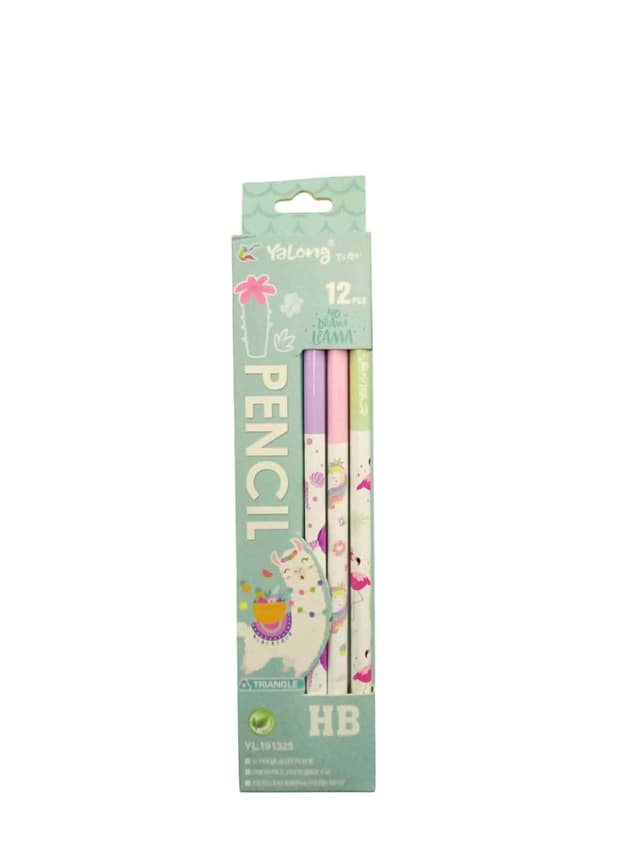 YALONG LEAD PENCIL H 12 PCS PACK TRIANGLE NO YL 191325