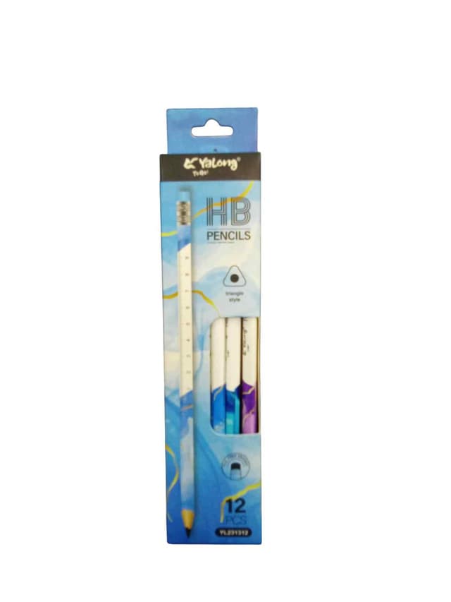 YALONG LEAD PENCIL HB 12 PCS PACK PVC FREE ERASER NO YL 231312