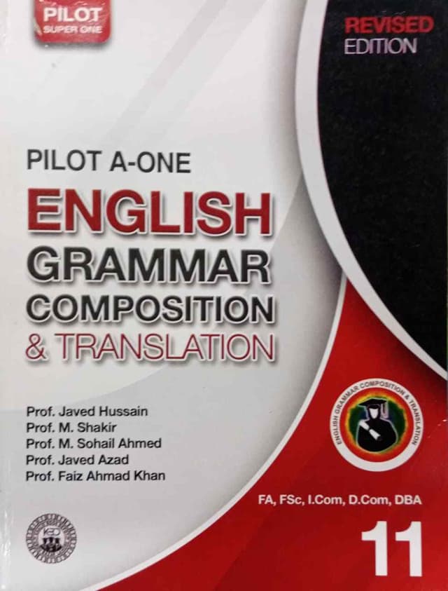 PILOT KEY TO ENGLISH GRAMMAR & COMPOSITION CLASS 11PB