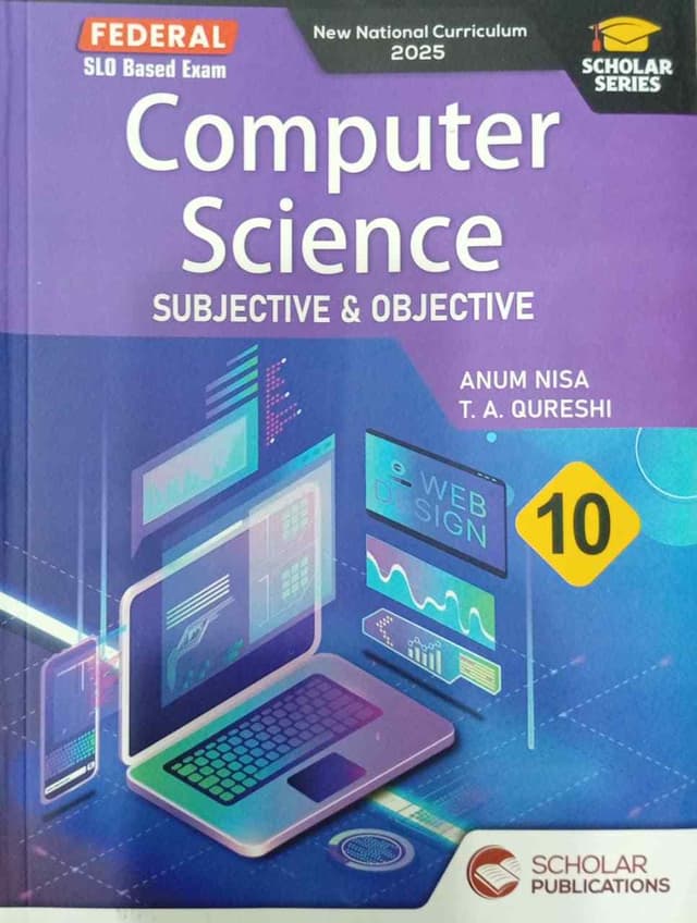 SCHOLAR SERIES COMPUTER SCIENCE CLASS 10 FG