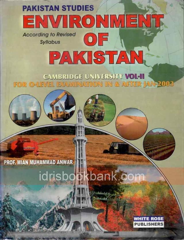 PAKISTAN STUDIES ENVIRONMENT OF PAKISTAN O LEVEL P2