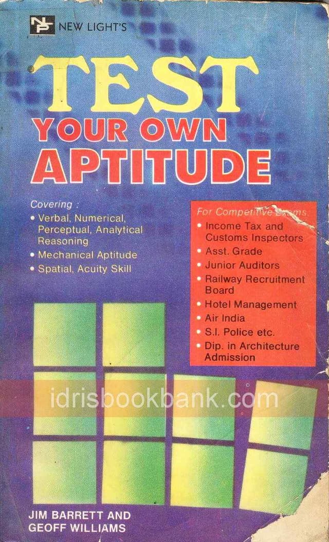 TEST YOUR OWN APTITUDE