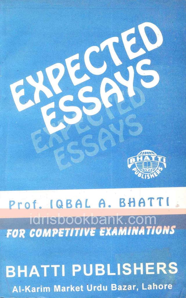 BHATTI EXPECTED ESSAYS