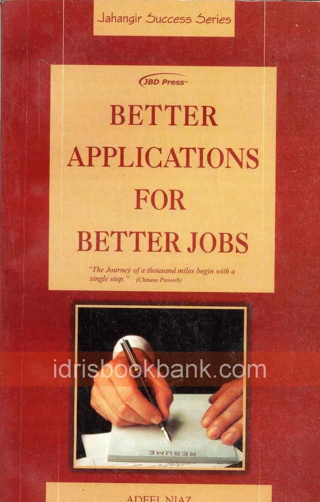 JBD BETTER APPLICATIONS FOR BETTER JOBS