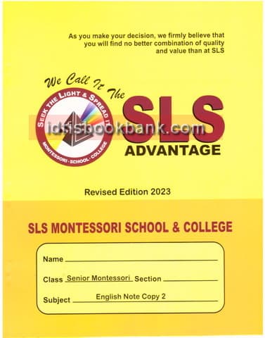 SLS ACTIVITY NOTE BOOK ENGLISH SM P2