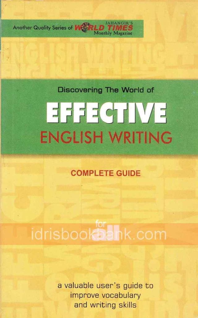 TIME EFFECTIVE ENGLISH WRITING