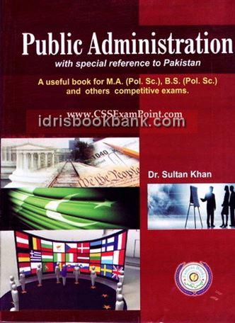 PUBLIC ADMINISTATION DR SULTAN KHAN
