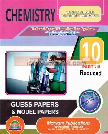 MARYAM MODEL PAPER CHEMISTRY 10 FB SLO