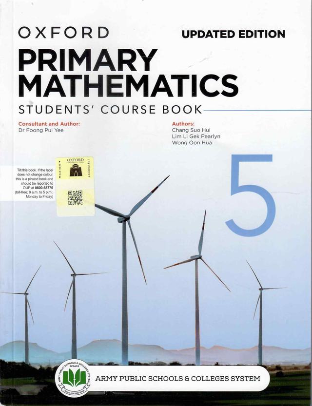 OXFORD PRIMARY MATHEMATICS STUDENTS COURSE BOOK 5 UPDATED EDITION