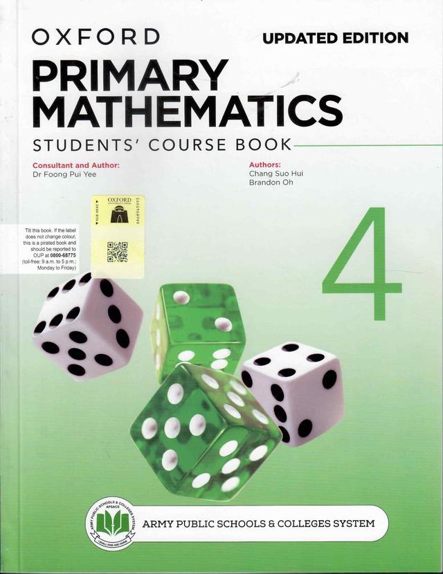 OXFORD PRIMARY MATHEMATICS STUDENTS COURSE BOOK 4 UPDATED EDITION