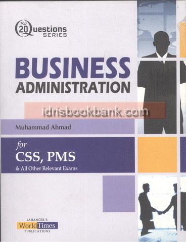 JBD BUSINESS ADMINISTRATION FOR CSS PMS & ALL OTHER RELEVANT EXAMS