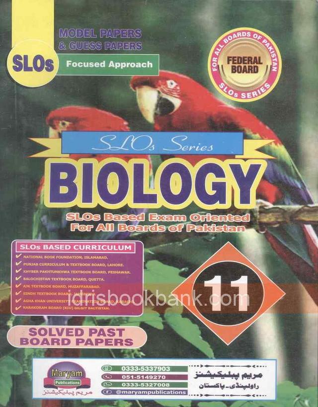 MARYAM MODEL PAPER BIOLOGY 11