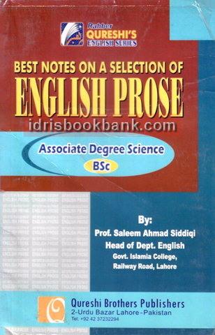 QURESHI A SELECTION OF ENGLISH PROSE BSC